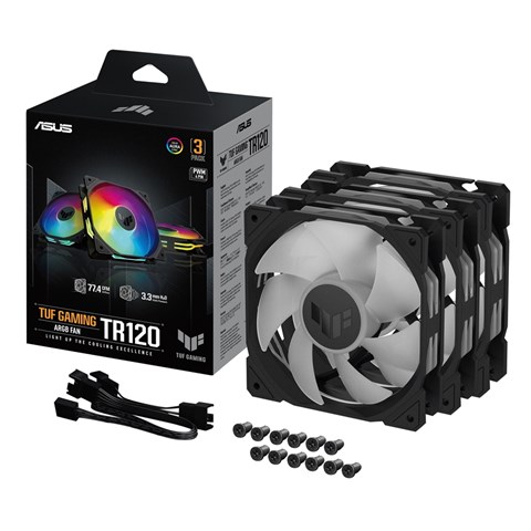 TUF GAMING TR120 FAN ARGB BLACK 3IN1 