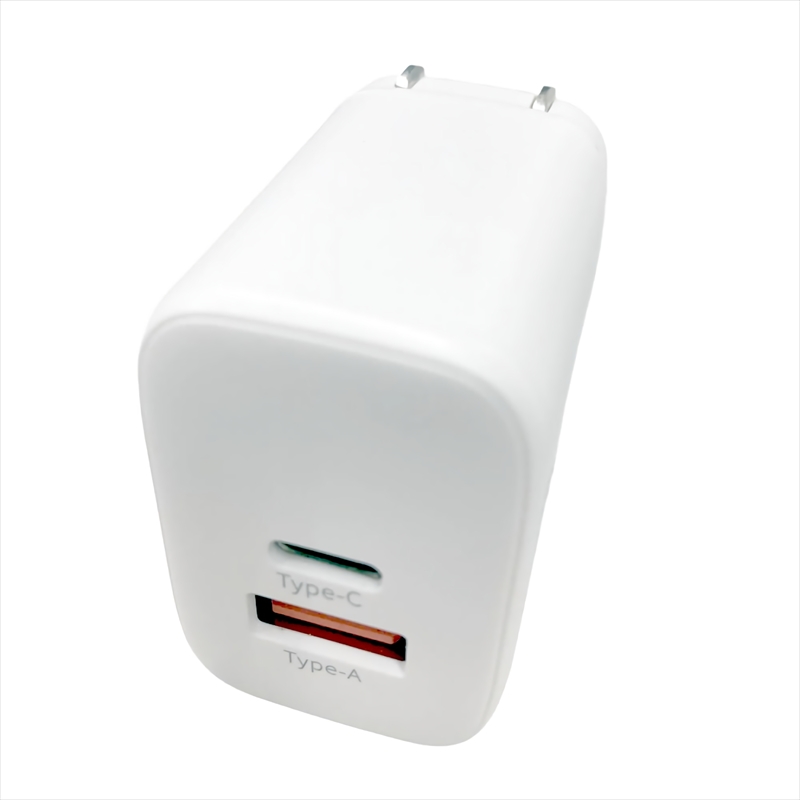 HD-AC2P20WH HIDISC PD20W USB充電器 2台同時に急速充電できる