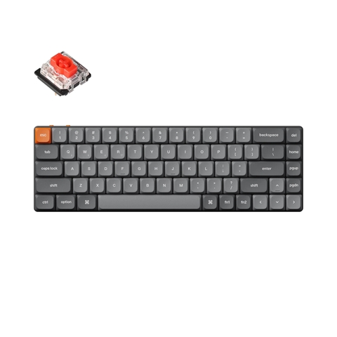 K7M-A1-US Keychron K7 Max QMK/VIA ワイヤレス カスタム・メカニカルキーボード - White LED - US配列（テンキーレス） / Gateronロープロファイル2.0メカニカルスイッチ赤軸