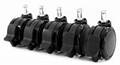 AKR-LOCKED-WHEELS-BLACK Gaming Locked Casters (Black)