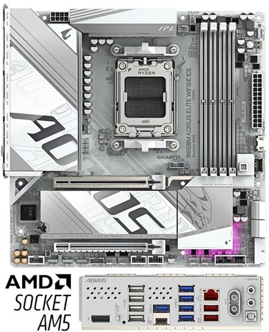 B850M AORUS ELITE WIFI6E ICE