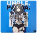 Uncle Panda ブルー ガラスマウスパッド