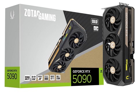 RTX5090SOC32G/ZT-B50900J-10P ZOTAC GAMING GeForce RTX 5090 SOLID OC 32GB GDDR7