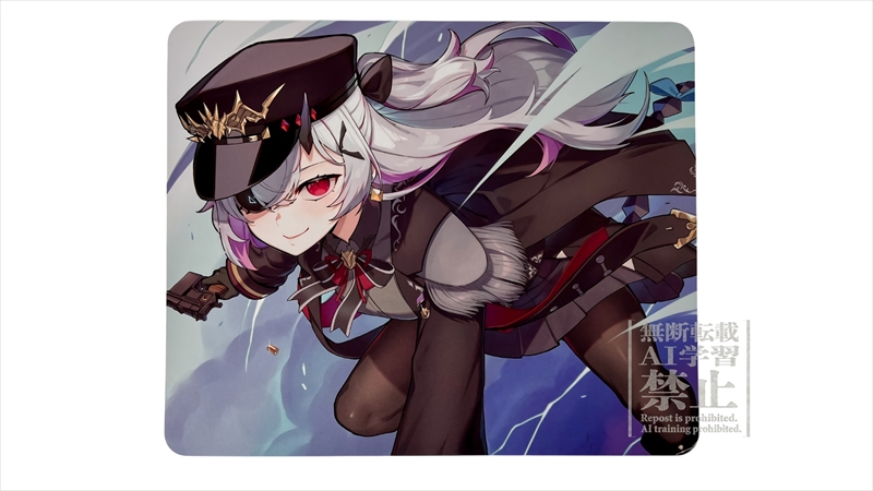 EGA GNM-401 「VTuber Ojiki-chan Black Opal」 CLIVE.Lab（旧EgoisticArts） マウスパッド designed by 鶏肉