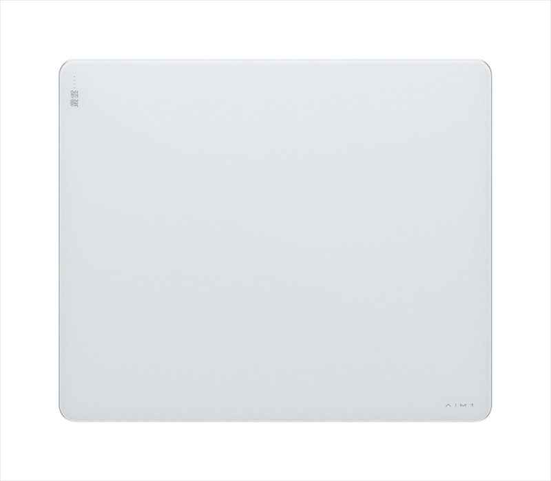 AIM1 叢雲 ムラクモ MURAKUMO ホワイト 420×500 XLサイズ ガラスマウスパッド