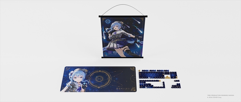 HYTE Hoshimachi Suisei Keycap + Mouse Pad(初回限定版) 星街すいせいコラボ限定キーキャップ＋マウスパッドセット
